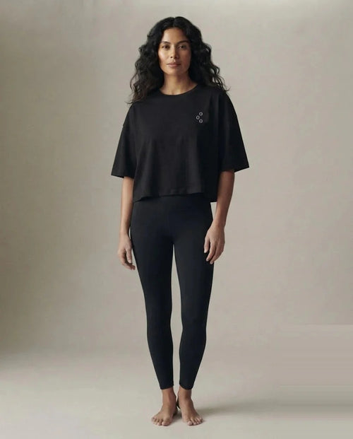 Cloud Boxy Tee — Black