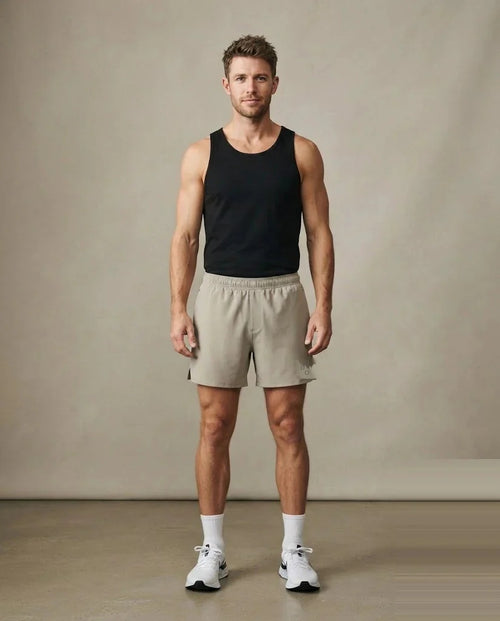 Aero Run Short in Stone